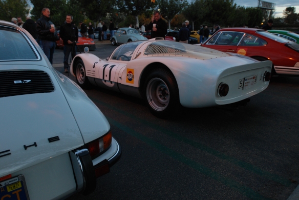 White 1966 Porsche 906 race car_3/4 rear view_Cars&amp;Coffee/Irvine_December 29, 2012_DSC_0524