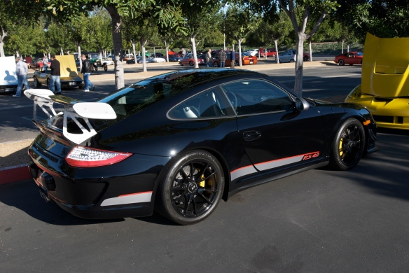 Black 2011 Porsche GT3RS 4.0_Cars&Coffee_11/26/11