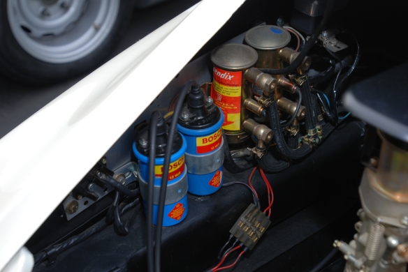 1967 Porsche 911R #001_1991 cc race motor_ dual Bosch coils and Bendix fuel pumps_cars&coffee/irvine_january 25, 2014